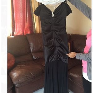 A elegant black dress for a special occasion